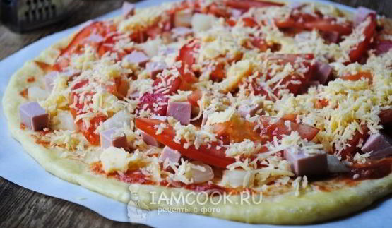 быстрое тесто для пиццы на майонезе