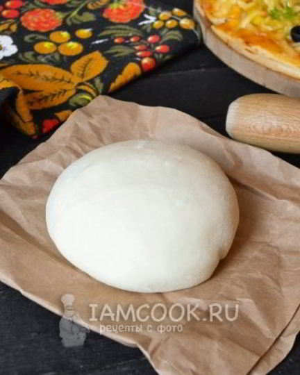 Рецепт быстрого теста для пиццы с сухими дрожжами