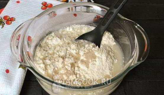 быстрое тесто для пиццы с сухими дрожжами