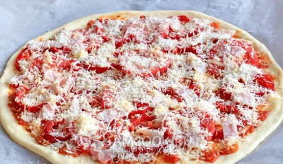 дрожжевое тесто на кефире для пиццы