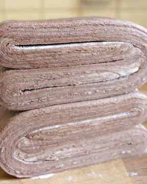 Шоколадное слоеное тесто