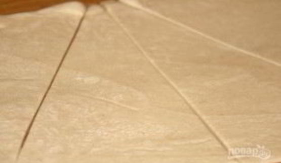 слоеное тесто со сгущенкой