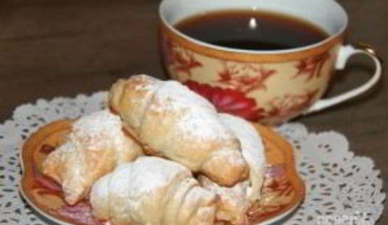 слоеное тесто со сгущенкой