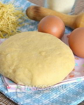 Тесто для домашней лапши