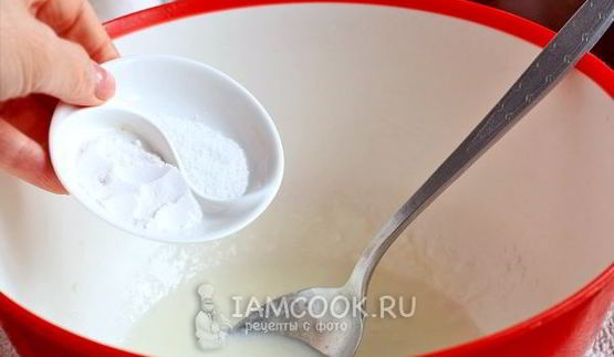 тесто для пирогов на кефире без дрожжей