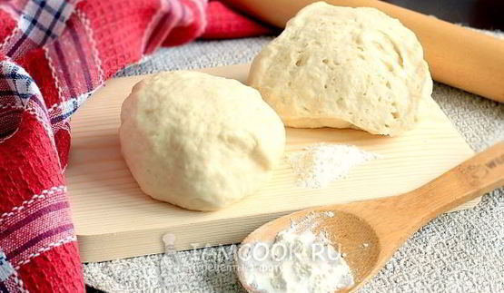 тесто для пирогов на кефире без дрожжей