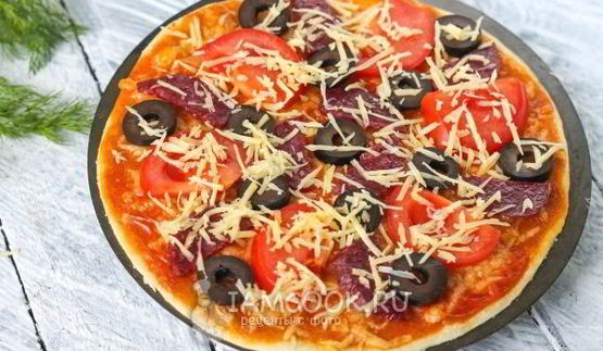 тесто для пиццы без дрожжей на молоке