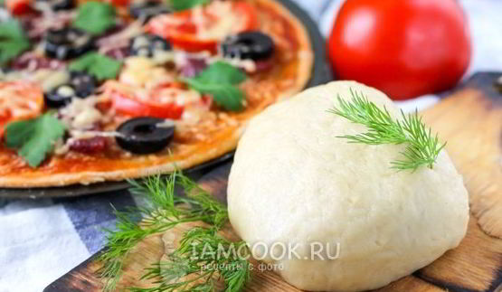 тесто для пиццы без дрожжей на молоке