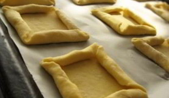 творожное тесто с абрикосами