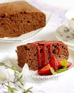 Бисквит с шоколадной пастой