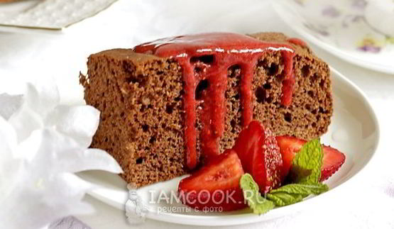 бисквит с шоколадной пастой