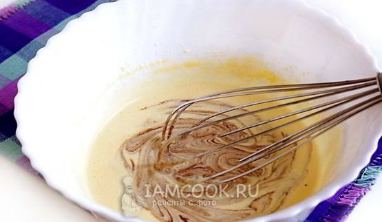 бисквит с шоколадной пастой