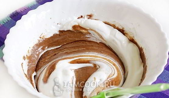 бисквит с шоколадной пастой