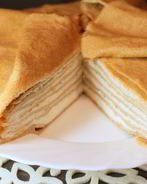 Блинный торт с сырным кремом