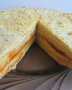 Блинный торт со сметанным кремом