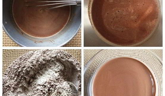 блинный торт со смородиновым конфи