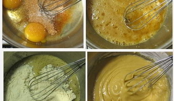 блинный торт соната с орехами, грушами и шоколадом