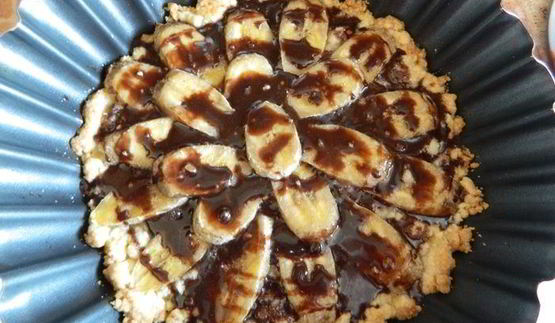 быстрый бананово-шоколадный тортик