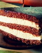 Домашний торт Птичье молоко с манным кремом