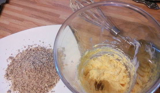 картофельно-грибной торт с черносливом