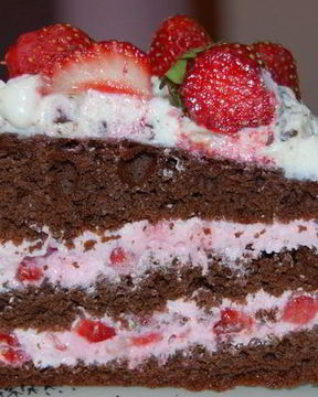 Клубничный торт