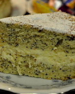 Лимонно-маковый торт