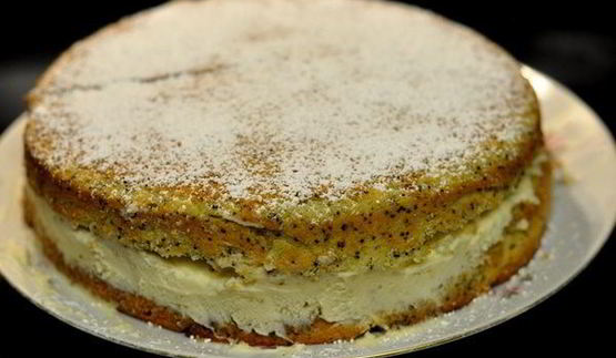 лимонно-маковый торт