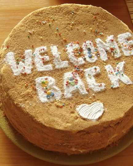 Рецепт медового торта со кремом сливочным