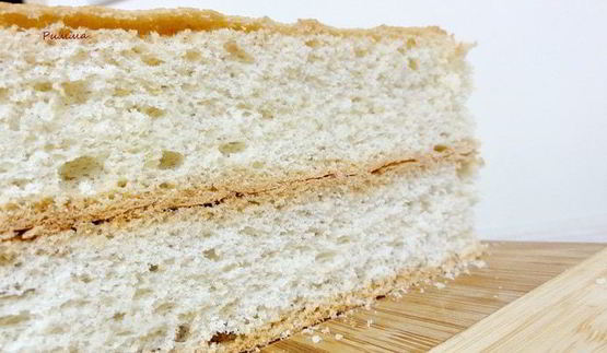 миндальный шифоновый бисквит