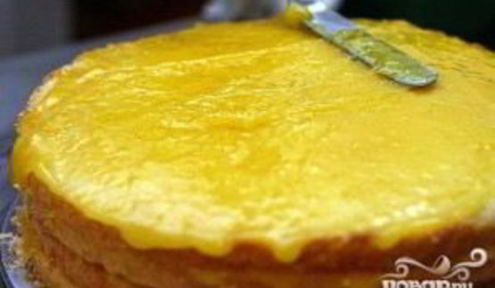 многослойный лимонный торт