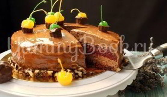 муссовый торт вишня с шоколадом