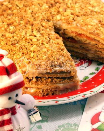 Рецепт новогоднего торта каприз