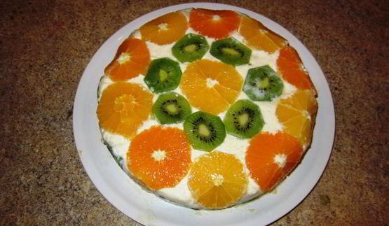 перевернутый апельсиновый торт