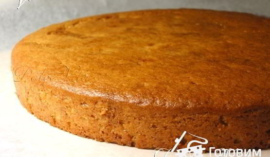 постный апельсиновый бисквит