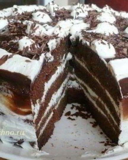 Рецепт шоколадна-творожного торт