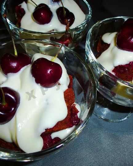 Рецепт шоколадного панчо с вишней