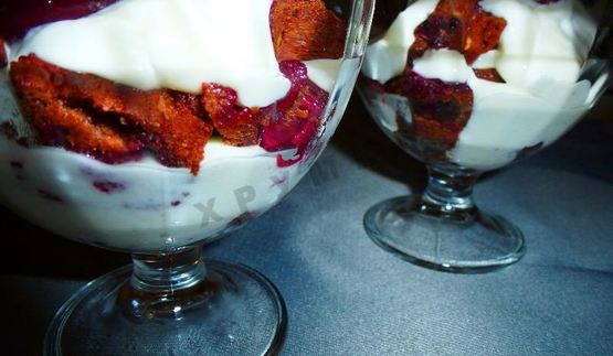 шоколадный панчо с вишней