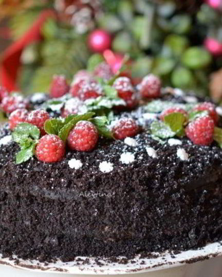 Рецепт шоколадного торта с клюквой