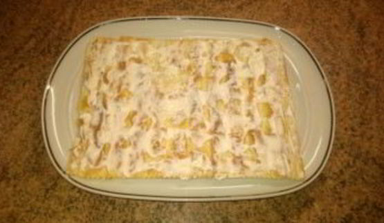 слоеный торт с рыбой