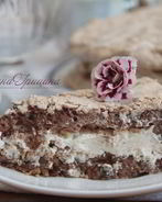 Торт безе Кофе и чернослив