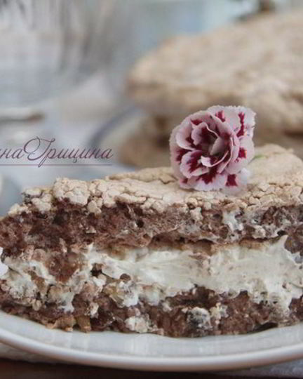 Рецепт торта безе кофе и чернослив