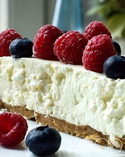 Рецепт торта из печенья с творогом и желатином