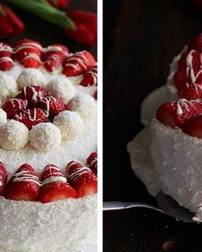 Торт Клубничный Рафаэлло