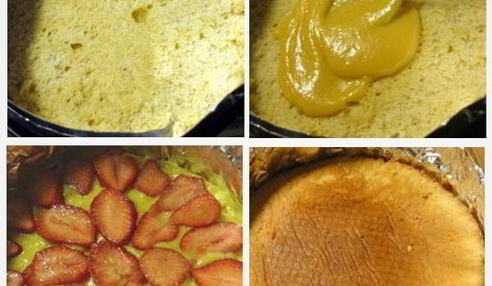 торт лимонный бриз с клубникой