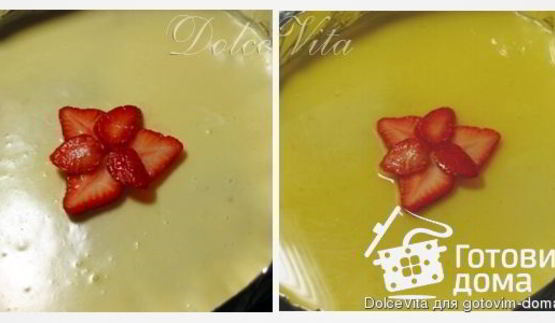 торт лимонный бриз с клубникой