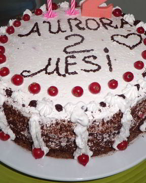 Торт лимонный с клюквой