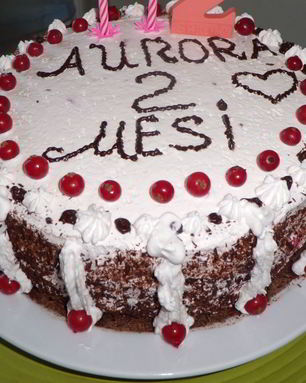 Торт лимонный с клюквой