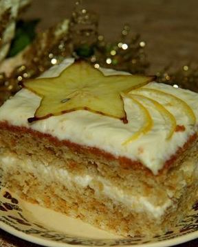 Торт лимонный со сливками