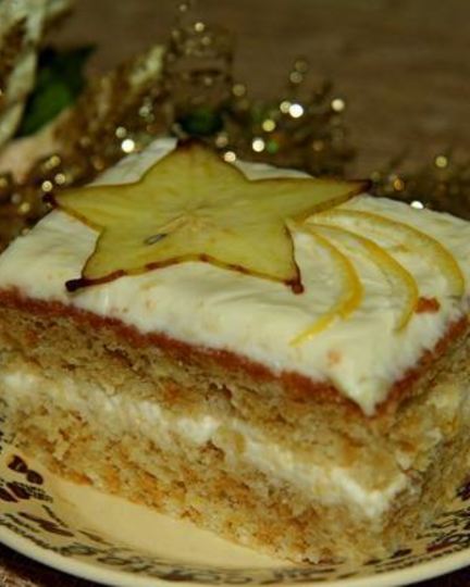 Рецепт торта лимонного со сливками