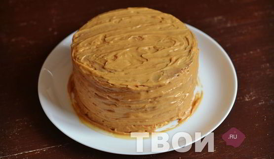 торт на сгущенном молоке